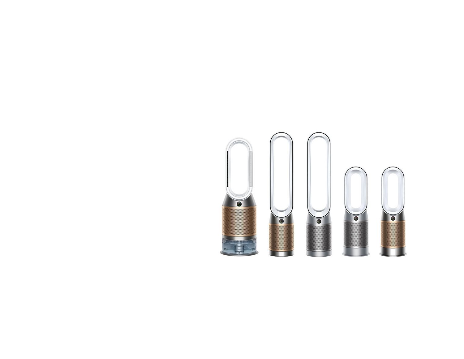 Dyson Purifer Hot + Cool, Dyson Purifier Cool and Dyson Purifier Humidify + Cool 